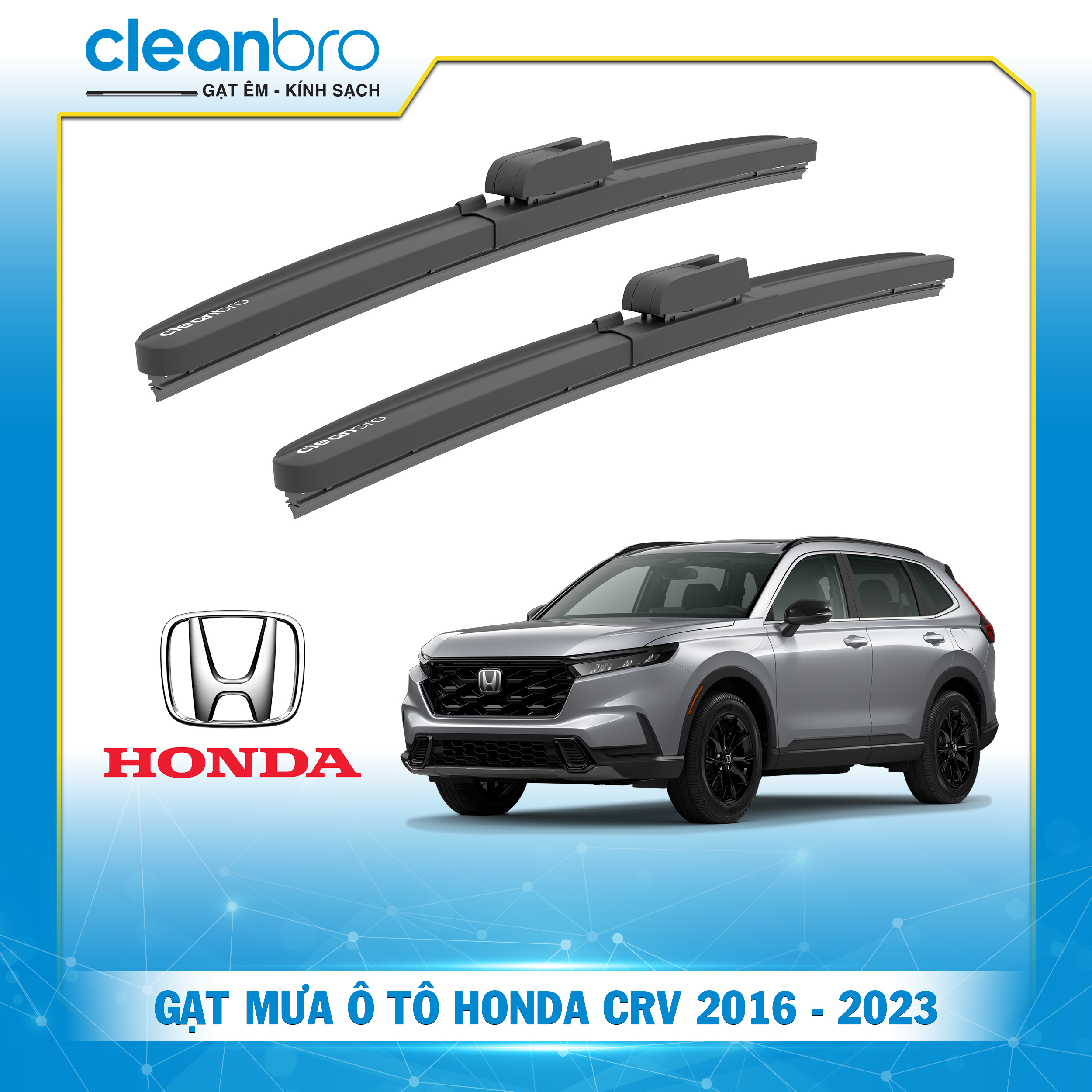 Gạt mưa ô tô hiệu ứng lá sen Honda CRV [2016-2023]